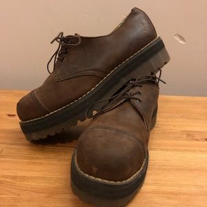 Rare Vintage Made in England Platform Docs Derby